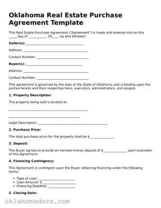 Attorney-Verified Oklahoma Real Estate Purchase Agreement Template
