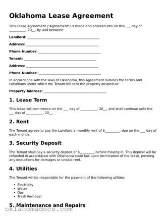 Attorney-Verified Oklahoma Lease Agreement Template